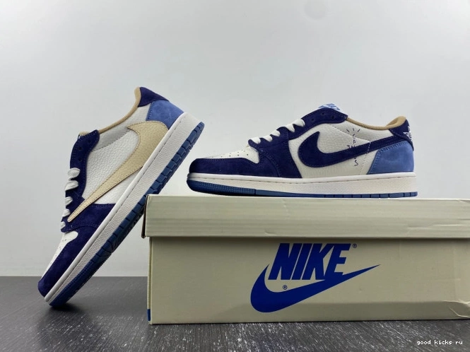 AIR 1 SCOTT X TRAVIS JORDAN DM7866-808 CUSTOM 0714
